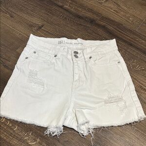Women's White Denim Shorts
